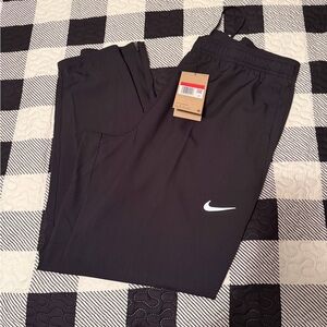 Nike Black Running Pants with White Logo Detail